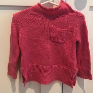 Toddler girls mock neck sweater
